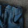 2022 Kid Autumn Kleidungsstücke Baby -Jungen -Hosenträger Gentlement Anzüge Overalls Jeans und gestreiftes Langarmhemd 2 Stücke