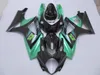 鈴木GSXR1000 07 08 Green Black Fairings Set GSXR1000 2007 2008 OT17のためのABSプラスチックフェアリングキット