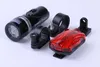 Torches Bike Light Set Waterproof 5 LED Lamp Bicycle Front Headlight Rear Safety Taillight Flashlight taillights