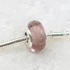 100% 925 Sterling Zilver Pandora Armbanden Murano Charm Bead 925 Sterling Zilver Bloem Glas Bead DIY Winter Xmas Fijne Sieraden Maken