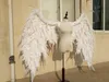 Big White Devil Feather Wings Cartoon Performance Magazine Fotografowanie Mody Pokaż Duże Rekwizyty Cosplay Kostiumy EMS Darmowa Wysyłka
