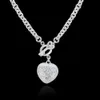 S025 Top qualité 925 argent coeur pendentif collier Bracelet mode bijoux ensemble avec Zircon beau cadeau de mariage livraison gratuite