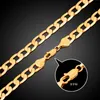 18K Real Gold Plated Necklace With "18K" Stamp Men Jewelry Wholesale New Trendy Chunky Snake Chain Necklace 24''