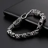 63g Vintage 316L Stainless Steel Solid Heavy knot chain Bracelet 8mm 9 inch Fahsion Gifts for Mens2081892