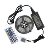 Edison2011 SMD5050 RGB 5m 300 LED Strip Light Non Waterproof 44 key IR Remote Controller 12V Power Supply Blister Package