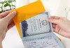 Vattentät färgstark silikon Passtäckning Case Travel Ticket Holder Passport Protective Sleeve Storage Bag