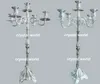 Sliver Mental Crystal Flower Stand Bruiloft Centerpiece 1235 Arms Candlelabra, Acrylic Crystal Candle Holder