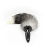 2015 Hot Sale Anal Sex Toys Faux Fur Fox Tail Silicone Butt Plug + Fox Tail For Roleplay Fancy Dress Cosplay Sex Products q0506