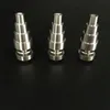 Wholesale 10mm & 14mm 18mm Adjustable Gr2 Titanium Nail Bong Tool Set with Carb Cap Dabber Tool 15ml Skull Shape Slicone Jar Dab Container