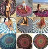 Okrągły bikini Cover Ups Beach Beach Ręcznik Bikini Cover UPS Czeski Hippie Beachwear Szyfonowa Plaża Sarongs Szal Kąpiel Ręcznik Joga Mata