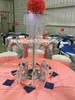 arbre artificiel en gros, arbre de centres de table en cristal pour table de mariage