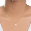 6 färger färgglada choker halsband guldkedja med kort hänge halsband för mode kvinnor smycken gnistan är verklig