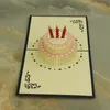 Handmade Paper cut 3D stereoscopic Birthday Greeting card Folding type Unique Creative Chinese Ethnic Crafts cards Gifts