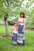 Mother Daughter Dresses Plus Size Long Short Sleeve Striped Family Matching Clothes Cotton Mom And Daughter Dress Family Clothing6456340