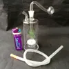 Cachimba de vidrio silenciosa con núcleo de arena, bongs de vidrio, pipa de agua de vidrio, fumar, colector de cenizas de la plataforma petrolera, quemador de aceite