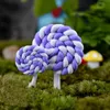 12PCS Rainbow Lollipop Wedding Home Decor Miniatury Gnome Terrarium Figurines Fairy Garden Ornaments Dollhouse DIY5707949