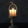Nowy Projektowy Świecznik Uchwyt Fabryczny Sprzedaż Europa BirdCage Lantern Continental Iron Candle Holders Wedding Home Candlestick Freeship