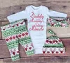 Baby Ins Set di abbigliamento natalizio Xmas Deer Top T-shirt Moose Pagliaccetto Leggings Pantaloni Pantaloncini Cappello Fascia per neonato Letetr Stampa Abiti B1862