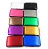 10 Colors 6 Card Slots Hot Sale Surface Waterproof Fashion Aluminum Card Holder Package Business ID Credit Card Wallet Case Pocket Purse