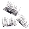 New arrival hand made silk magnet cross thick false eyelashes 3D magic reusable magnetic eyelashes Free DHL