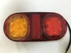 1pair 14 leds 10-30 12V carro oval LED Caravan Truck lâmpada acende Trailer Parar cauda Brake Light Lamp reboque VAN luzes externas