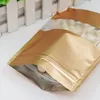 9*13+3cm Dark gold foil self-styled stand bag Food grade material Food packaging store Ornaments bags Spot 100/ package