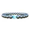 Wholesale New Fashion Charm unisex Yoga bracelets Natural lava stone beaded bracelet Lucky Gift Jewelry free shipping