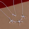 Wholesale - lowest price Christmas gift 925 Sterling Silver Fashion Necklace+Earrings set QS115