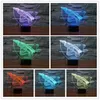 Decoration Christmas Light LED Night Light 3D Optical 7 Colors Changeable USB Touch Acrylic Panel Light for festive gift