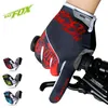 Top Quanlity 2017 Unisex Cycling Gloves 전체 손가락 폴리 에스테르 자전거 장갑 MTB Road Mountain Sports Gloves 바람 방지 방지 자전거 장갑