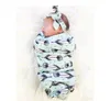 Infant Baby Swaddle Sack Baby Floral Pineapple Blanket Newborn Baby Soft Cotton Cocoon Sleep Sack With Matching Knot Headband 2Pcs Set 10 St