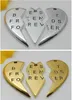 New 10set Heart Best Friend Forever Charms Pendant For Necklace jewelry HOT 40x20mm