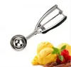 4CM 5CM 6CM Kitchen Tool Watermelon Ice Cream Spoon Mash Potato Scoop Stainless Steel Spoon Spring Handle Kitchen Tools DHL Free Shipping