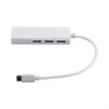 Freeshipping USB 3.1 Tipo C a Ethernet Ethernet RJ45 Network Adapter 3 Porte USB3.0 per PC Laptop
