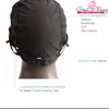 Greatremy Bonnets de perruque professionnels pour la fabrication de perruque avec peignes et sangles réglables, dentelle suisse, noir, taille moyenne