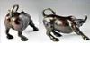 5 5 Big Wall Street Bronzen Fierce Bull OX-standbeeld2297