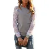 Shirt all'ingrosso-T 2016 Donne Antumn Venditura a calore Sleeve Long Sleeve Socio patchwork Women's Women's Women's Abbigliamento da donna Vestidos GZ143