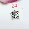 100pcs Antique Silver Leloy Butterfly Charm Pingents for Jewelry Making DIY Accessorie