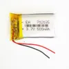 3.7 V 500 mAh 702035 Lithium Polymer Recarregável Bateria LiPo células de energia para mp3 fone de ouvido dvd gps câmera do telefone móvel psp toys