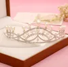 Bröllop Bridal Prom Smycken Crystal Tiara Headpiece Headband Headwear Hairwear Floral Headdress Belly Dance Hair Tillbehör