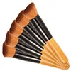 Hot Small flat details foundation brush Universal makeup powder brushes make up brush Oblique head brush wood handle free shipping