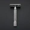 WEISHI Double Edge Classic Safety Razor Copper alloy Pearl black 9306C Top quality Simple packing 1PCSLOT NEW3737223