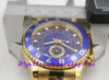 orologio di lusso uomini full oro ii regata regata automatica in acciaio inossidabile blu orologi blu orologi uomini immergiti orologi da polso5197743