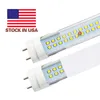 USA-Lager + 4ft LED-Röhre 22W 25W 28W kostenloser Versand T8 4 Fuß 1,2m LED-Lichtröhren AC 110-240V Keine Steuergebühr