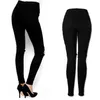 Toptan-Sonbahar skinny kot kadın orta bel kot femme streç kadın siyah pantolon denim kot pantolon artı boyutu ücretsiz kargo