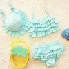 Kinderbadebekleidung Mädchen zweiteiliger Kinderbadeanzug mit Rüschen Meerjungfrauenschwänzen für Kinder Bikini Baby Mädchen kleine Mädchen Badeanzüge2615202