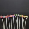 Çevre Dostu Parlayan Kelebek Örgü 20pcs / lot Plastik Led Firkete Çerçeve Glow Parti Doğum Düğün Dekorasyon için Suit Sticks