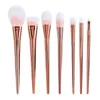 Usine Directe de haute qualité Brosses 7 pcs Maquillage Maquillage Cosmétique Fondation Poudre Blush Eyeliner Brosses set DHL livraison gratuite