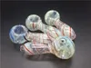 10 stks / partij Glazen lepelleidingen voor roken Kleurrijke Bong te koop Tobacoo Pipes Glasleidingen Gratis verzending