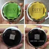 Personalised Crystal Compact Mirror Custom Engraved Crystal Magnifying Make Up Mirror Round Silver Cosmetic Mirror #18023S
